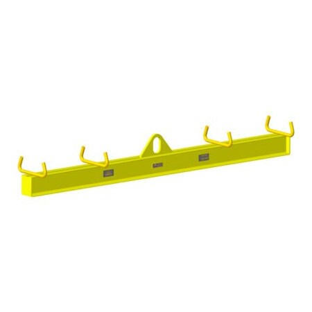 Machining & Welding By Olsen M&W 10' Spread Basket Lifting Beam, Yellow - 2000 Lb. Capacity 17502